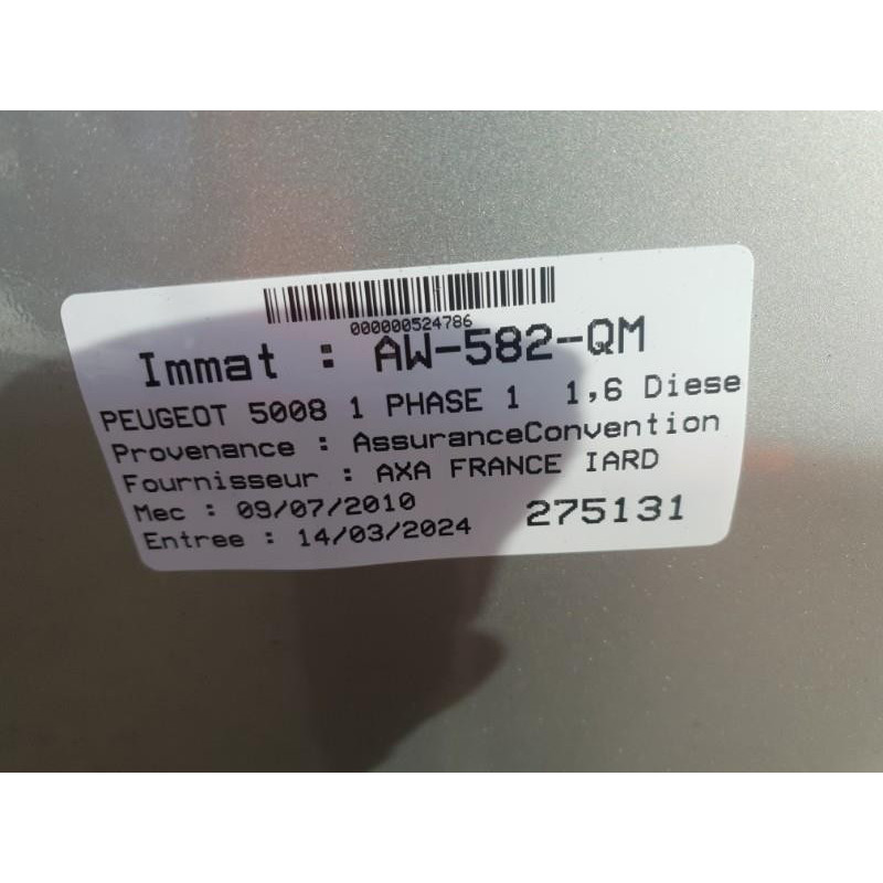 PEUGEOT 5008 1 PHASE 1 1.6 HDI - 16V TURBO Photo n°1