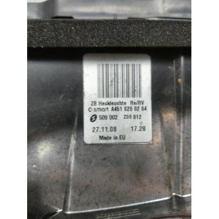 Feu arriere principal droit (feux) SMART FORTWO 2