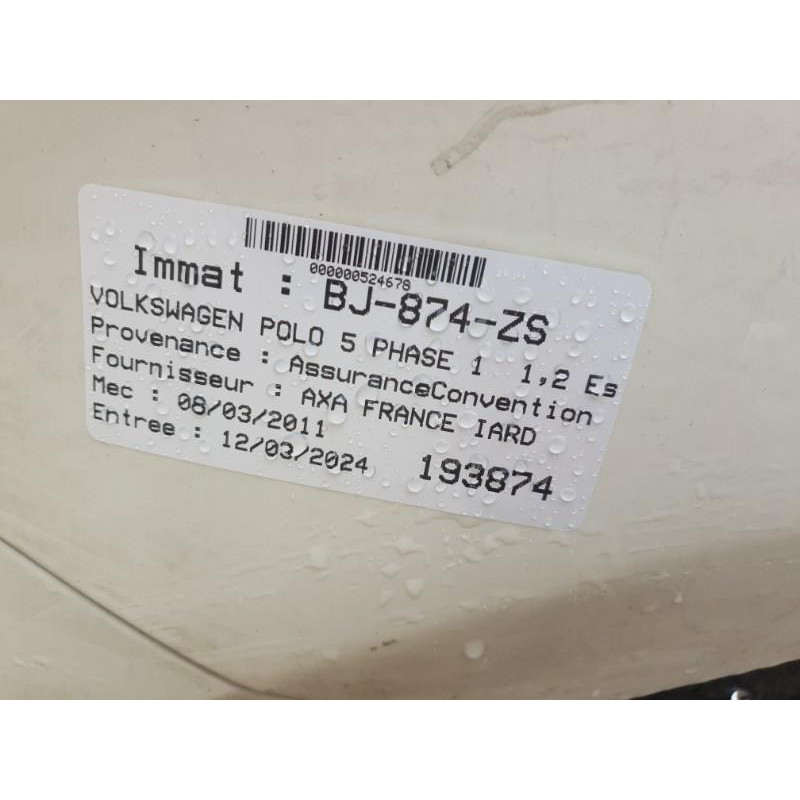 VOLKSWAGEN POLO 5 PHASE 1 1.2i - 12V Photo n°1