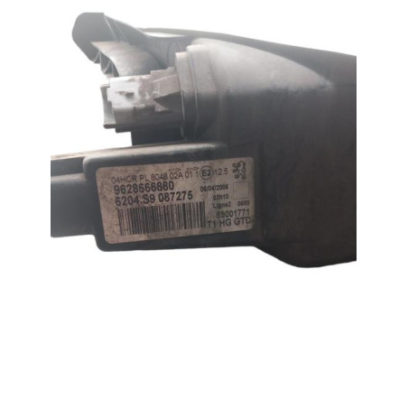 Optique avant principal droit (feux)(phare) PEUGEOT 206