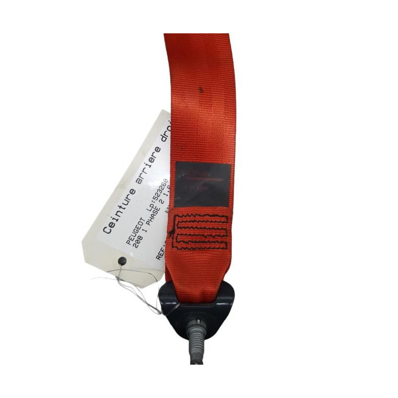 Ceinture arriere droit PEUGEOT 208 1 Photo n°1